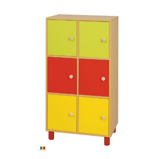 Mobilier gradinita | dulap 6 usi | DGM 6.18 producator DistinctMob